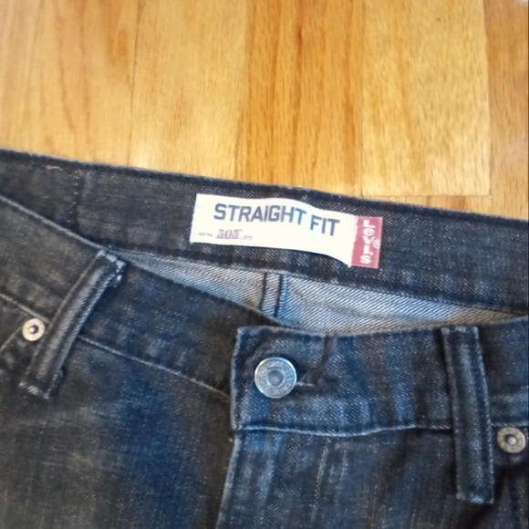 LEVI STRAUSS Straight Fit Black Jeans - Picture 6 of 8